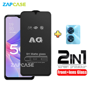 PAKET 2in1 Tempered Glass Anti Glare Oppo A97 5G Free Tempered Glass Camera Lens
