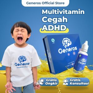Generos - Multivitamin Bantu Cegah Gejala ADHD Pada Anak 1 Box 2 Botol/30ml