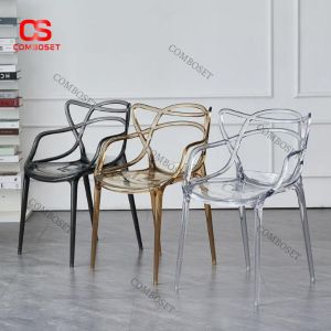 Ghế Nhựa Trong Tay Vòng Thiết Kế Hiện Đại Cho Quán Cà Phê