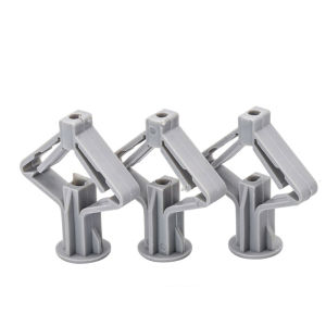 100PCS Nylon Toggle Gypsum Kupu-Kupu Abu-Abu Pengencang Sekrup Gypsum 53mm
