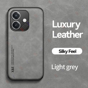 ROAZIC For OPPO A5i Phone Case Luxury Matte Leather Texture Attractive Casing Shockproof Silicone Back Cover JS13