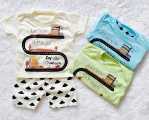 Setelan anak cowok / Baju Anak / Setelan Anak 0 - 8 bulan / Setelan Kaos Oblong / Baju Bayi / Baju Anak Santai / Setelan Anak Bahan Kaos Adem