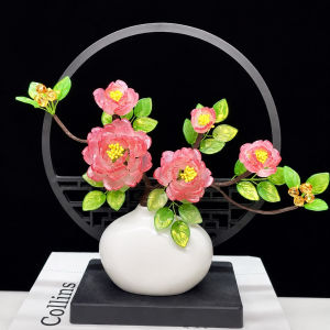 Set tự làm bình hoa nghệ thuật hoa đá pha lê sang chảnh S1140