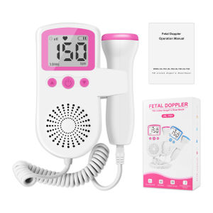Suolaer Home Sound Prenatal Doppler Baby Heart Rate Monitor Portable Pregnancy Fetal Heart Device with LCD Screen