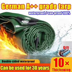 Premium Canvas Canopy 6ft 8ft 9ft 10ft 12ft Kaki Tarpaulin Blue Orange Kanvas Khemah Pasar Kolam Ikan Tutup Kereta Lori Atap Canopy Tent Sidewall Cover Kanvas Biru Oren Kanopi Khemah Kolam Pernutup Kembes canvas waterproof