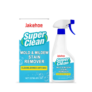 Jakehoe Super Clean Mold & Mildew Stain Remover - Rapid Clean for Bathroom Kitchen Hard Water Outdoors - - Effective Cleaning Solution 237ml/8fl.oz