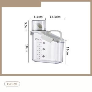 SKISOPGO กล่องใส่อาหารสัตว์เลี้ยง ใช้ถนอมอาหาร กันความชื้น ปิดผนึกอย่างดี กล่องใส่อาหารแมว