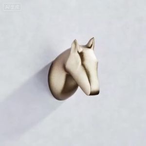 ELLEN Animal Cloth Hooks Hanger Wall Decorate Robe Hook Gold Bathroom Hook Creative Coat Hook Hanger Bedroom Hooks ELF105