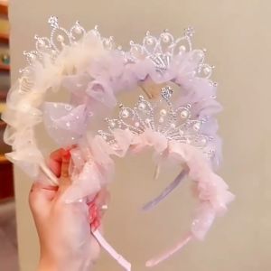 Gelang Kepala Mahkota Puteri Princess Crown Headband Cute Headdress Sparkling Costume Accessories