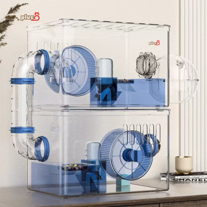 🔥Ready Stock🔥VILLA Transparent Premium Hamster Cage Habitats Acrylic ... - Surround Hamster Cage Kits
