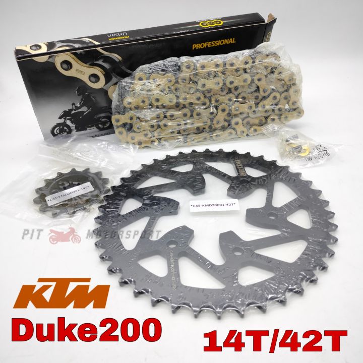 Duke 200 chain sprocket 6 best sale hole price