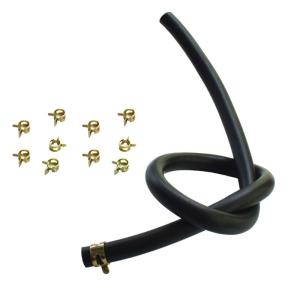 Fuel Hose with 10 Hose Clip 7mm Inner Diameter Flexible Fuel Hose Plastic for Boats Marine Outboard Gas Petrol