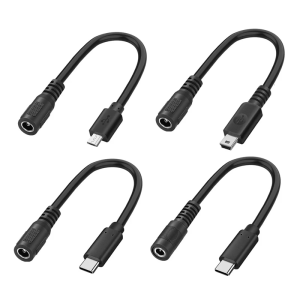 Flexible DC35135 DC5521 Converter Cable With Multiple Interfaces Option For Home Office Equipments