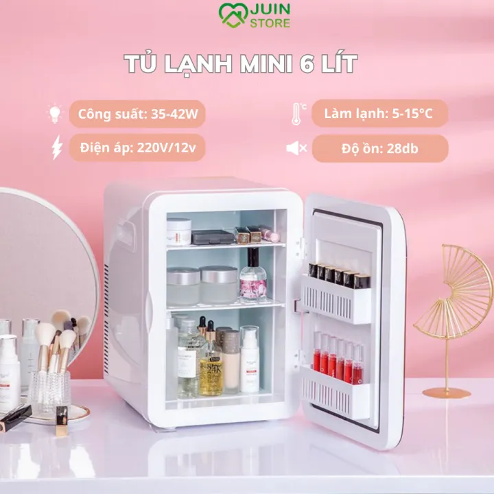 Tủ Lạnh Mini 6 Lít, Tủ Đựng Mỹ Phẩm, Để Trên Ô Tô Tiện Lợi, Làm Lạnh ...