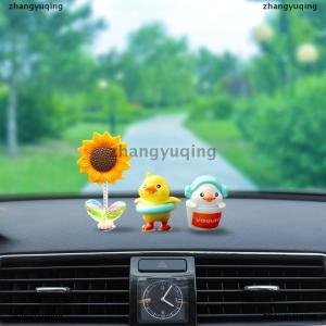 [COD] zhangyuqing 1Set Cartoon Resin Little Yellow Duck Model Car Center Console Decor Cute Car Ornaments Auto Interior Dashboard Accessories