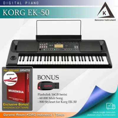 PROMO- KORG EK-50 / EK50 / EK 50 ARRANGER KEYBOARD GARANSI RESMI - two store