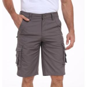 ZITY Breathable Functional Cotton Shorts Men Multi-Pocket Gardening Driving Hiking Daily Life
