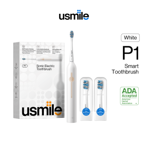 usmile P10 PRO Smart Electric Toothbrush | Brush Indicator | Smart Sensor | 4-Zone Reminder for Missed Areas | Seamless Button Design | Patented Shock-Absorbing Tech | 180-Day Battery | IPX8 Waterproof