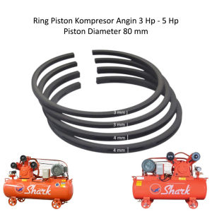 Ring Piston / Ring Seher Kompresor Angin Diameter 80 mm – Type 3 - 5 HP