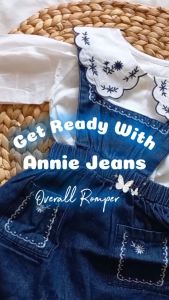ANNIE JEANS OVERALL ROMPER - Newborn bayi Pakaian Baby Perempuan