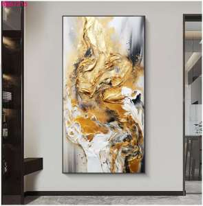 Himalaya Painting 70cmx100cm Art Style Abstract Frameless or Aluminum Frame Sintraboard  decorative wall