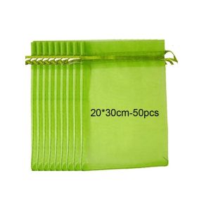 50pcs Tas jaring pelindung buah