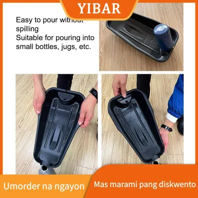 YIBAR MAOHONG Oil Change Drain Pan 2.5L Capacity Heavy Duty PP Construction for Cars Motorcycles with No Warping Feature