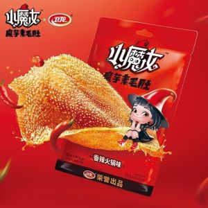 【Anmi Food】卫龙小魔女魔芋爽素毛肚香辣火锅味Weilong Little Witchs Small Packet Konjac Cool Vegetarian Hairy Belly Spicy Hot Pot Flavor Spicy Strips Vegetarian Meat Spree Relieve G
