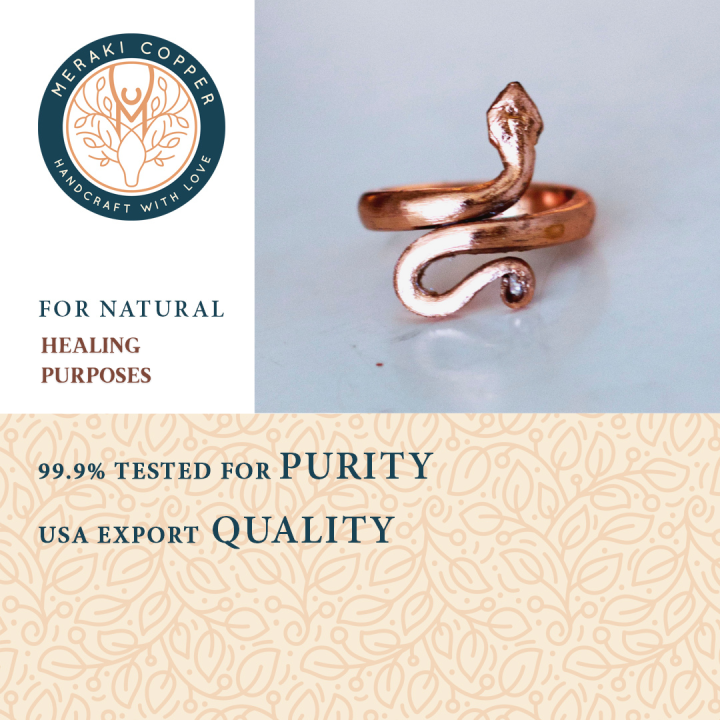 SEN ENTERPRISE Copper Snake Ring / Snake Ring / Tamba Snake Ring / Copper  Ring / Tamba Ring / Art & Tarot Copper Snake Ring Copper Ring Price in  India - Buy