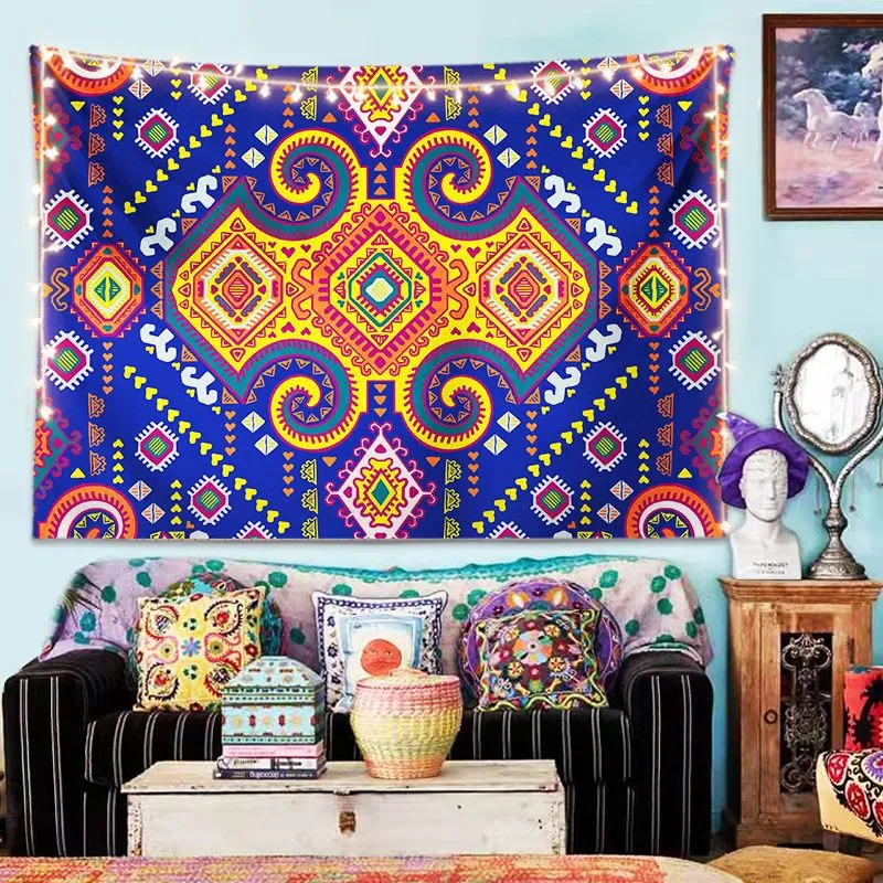 Bohemian European and American Style Modern Wall Tapestry, Beach Rugs  Furniture Including Curtains, Background Wall Cloth Home Decor,wall Decor 