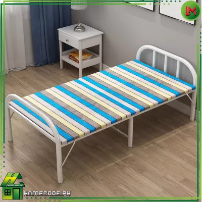 HOMECARE PH. Random Design Folding Bed Single Portable Home Easy Bed Double