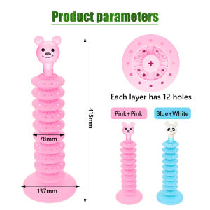 120 Lubang Acrylic Stand Holder Lollipop Display / Tempat Permen