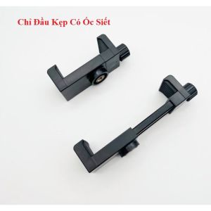 Đầu Kẹp Gắn Điện Thoại Vặn Bằng Đinh Ốc Kèm Thanh L Dùng Cho Chân Tripod Xoay 360° Tiện Lợi