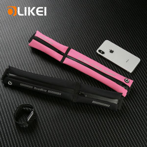OLIKEI Waterproof Running Waist Bag for Men Women Outdoor Sports Waist Pouch Bag Slim Elastic Running Belt Mobile Phone Bag Mini Invisible Belt Bag