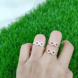 CINCIN PERAK INFINITY MP FULL / CINCIN PERAK ASLI SILVER 925 LAPIS EMAS/ CINCIN FASHION WANITA TERBARU