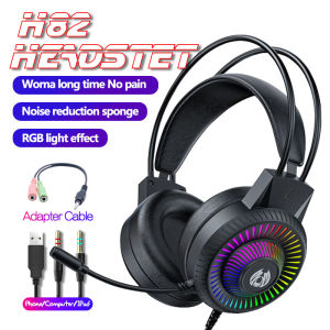 [Local 24H] E-Sports Gaming Headset Computer Headset 3D Surround Sound Microphone for Desktop Laptops
