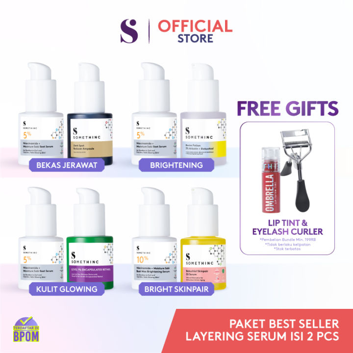 Somethinc 2 Pcs Paket Best Seller Layering Serum Lazada Indonesia