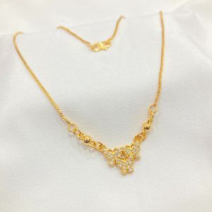 Kalung Anak Perempuan Motif Kupu Kupu Butterfly Permata Perhiasan Anak KLA03