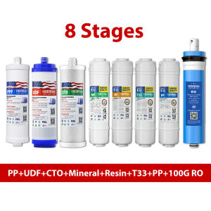 TROUWIDS RO Water Filter Water Purifier 8-Stage Filtration Filtering Heavy Metals Household Emergency Water Storage Equipment