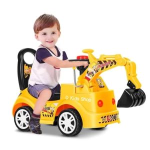 D Kids รถแมคโครขุดดิน ขาไถ พวงมาลัยหมุนได้ No.9006 รุ่นฮิต มาแรง !!