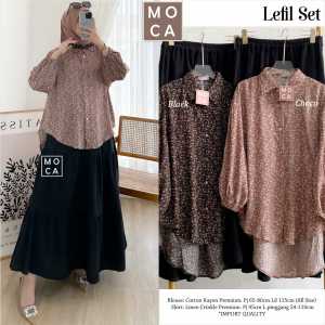 SETELAN ROK LEFIL LD 115 BY MOCA BERLABEL SET ROK