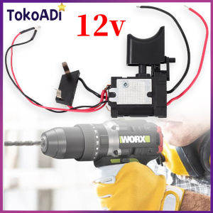 Sparepart Saklar Switch Mesin Bor Baterai DC Cordless 7.2V-24V NRT PRO Cordless Drill Speed Control Trigger Switch