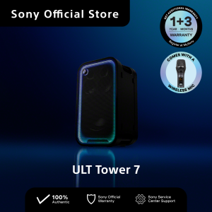 [NEW] SONY ULT Tower 7 Portable Party Speaker with Wireless Mic| Karaoke | Jukebox | Powerful Sound | Deep Bass | 420W High Wattage | 30H Battery | Bluetooth | Lights | DJ | XLR | SRS-ULT700 | SRS ULT700 | SRSULT700 | Ultimate Speaker