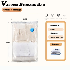【Local Ready Stock】Vacuum Storage Bag Compression Bag Wardrobe Organizer Home Travel Essential Save Space