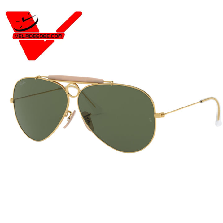 แว่นตา Ray-Ban รุ่น SHOOTER RB3138 W3401 สี ARISTA ขนาด 58 ของแท้รับประกันศูนย์ Ray-Ban ประเทศไทย 2 ปี