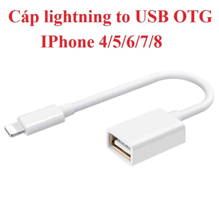 USB OTG Adapter For iPhone X Plus Data Sync Connector For