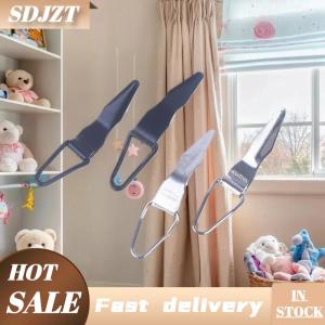SDJZT 10pcs DIY lure phụ kiện màu đen bạc thép không gỉ móc KEEPER cho lure Fly ráp Rod xây dựng thành phần sửa chữa