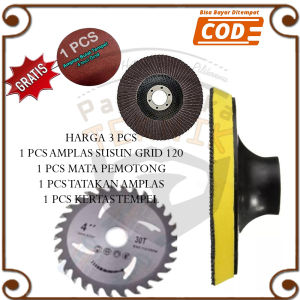 3pcs mata gerinda gergaji pemotong kayu circular saw tatakan amplas tempel susun