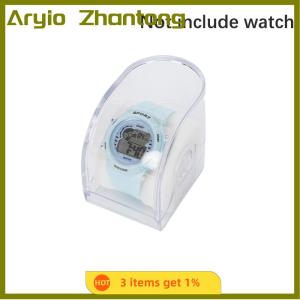 Aryio 1Pc Rectangular Transparent Box Plastic Watch Display Storage Holder Case Adult Childrens Smart Watch Protective Box Organizer