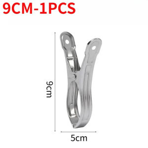 10ชิ้นที่ที่หนีบผ้านวมสแตนเลส3ขนาดแผ่นที่หนีบที่แขวนหมวกถุงเท้าอเนกประสงค์คลิปภาพถ่ายไม้หนีบกันลมคลิปปิดผนึก